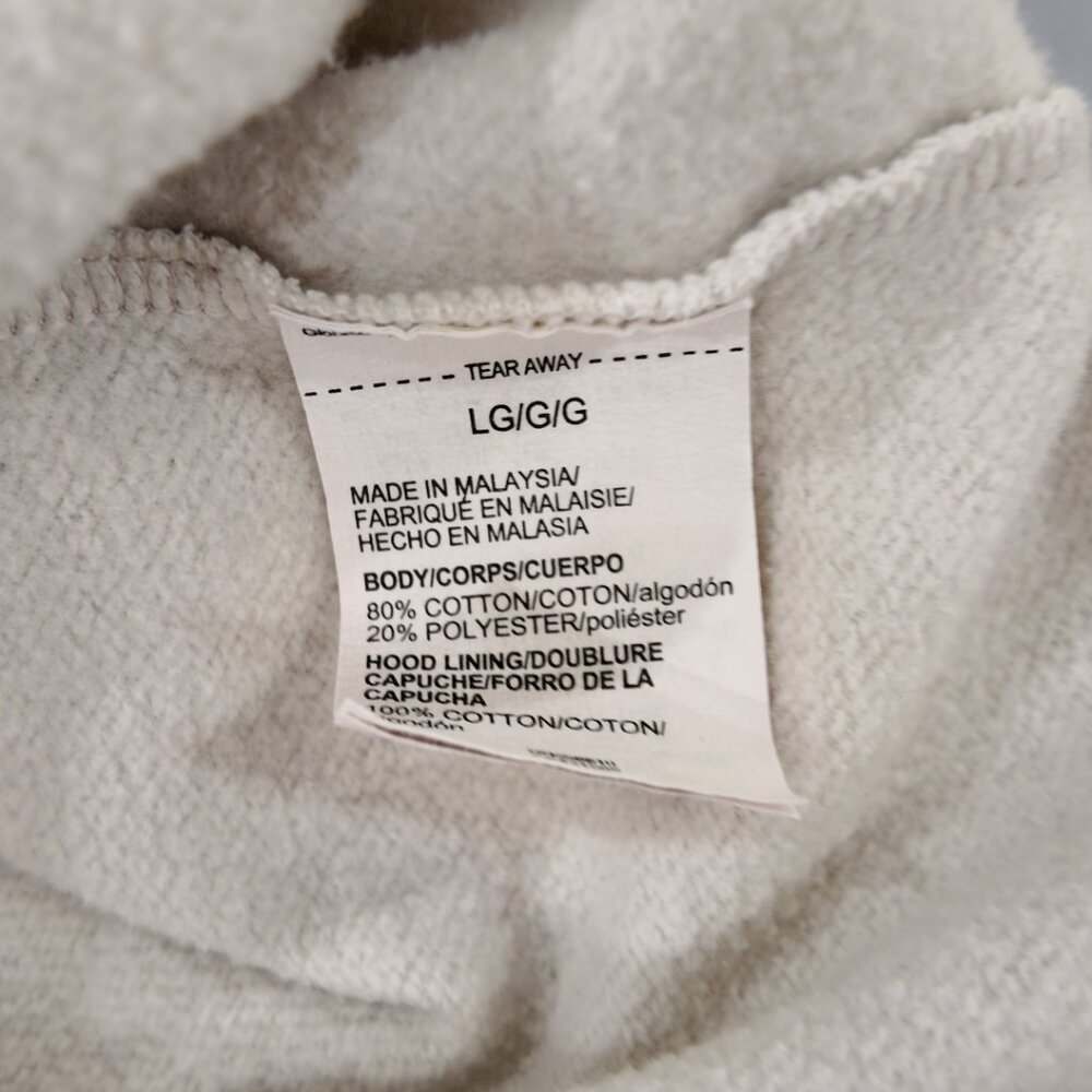 Under Armour | Full-Zip Logo Hoodie Sweatshirt - Neutral Beige | Size Large - Picture 7 of 10